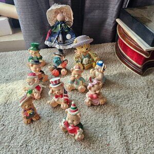Pin doll and bear collection